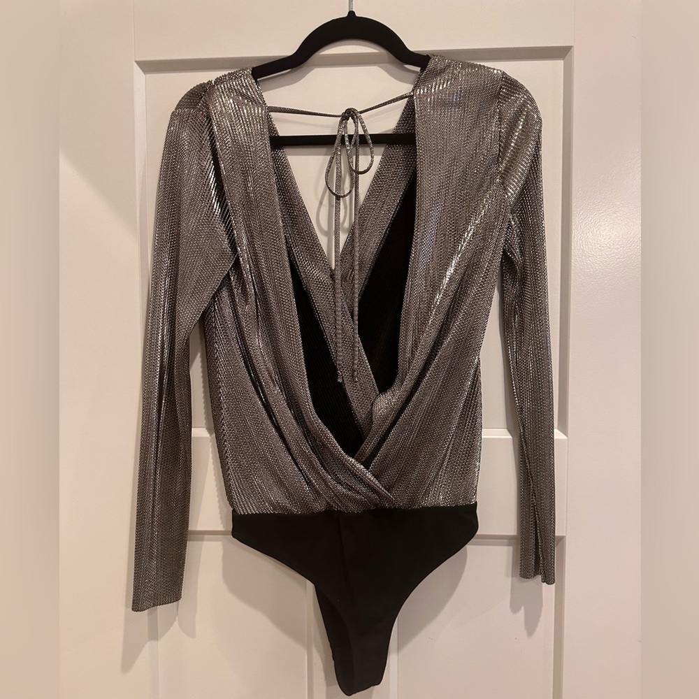 Bcbgeneration Silver Bodysuit - image 3
